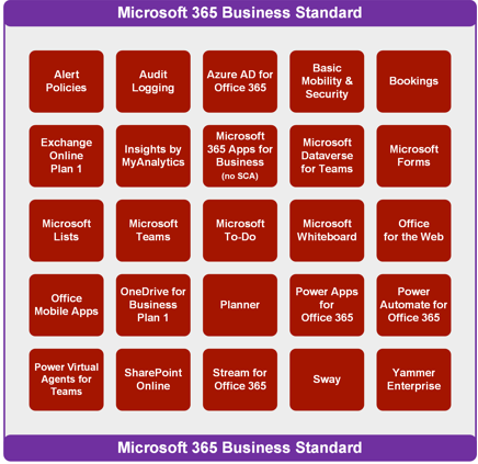 More Features in Microsoft 365 Business Standard 