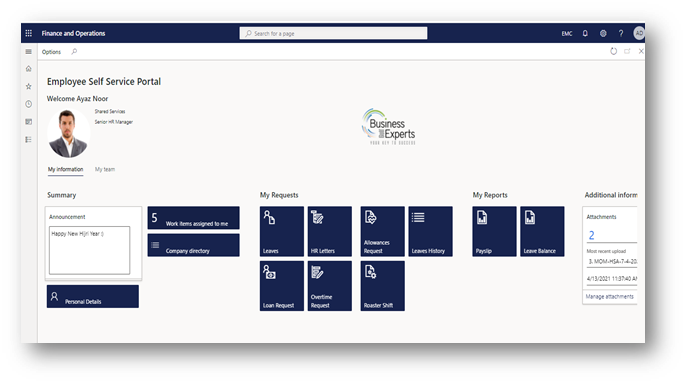Employee Self-Service Portal
