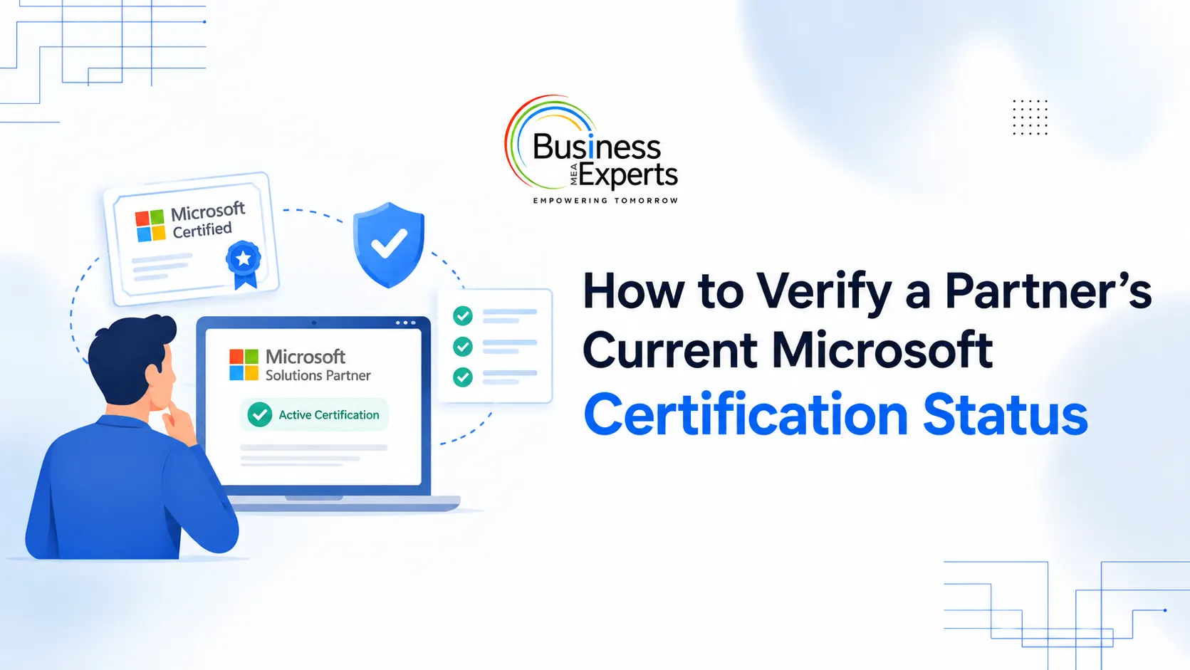 How to Verify a Partner's Current Microsoft Certification Status